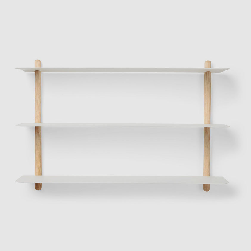 NIVO Shelf Small A - light oak/white