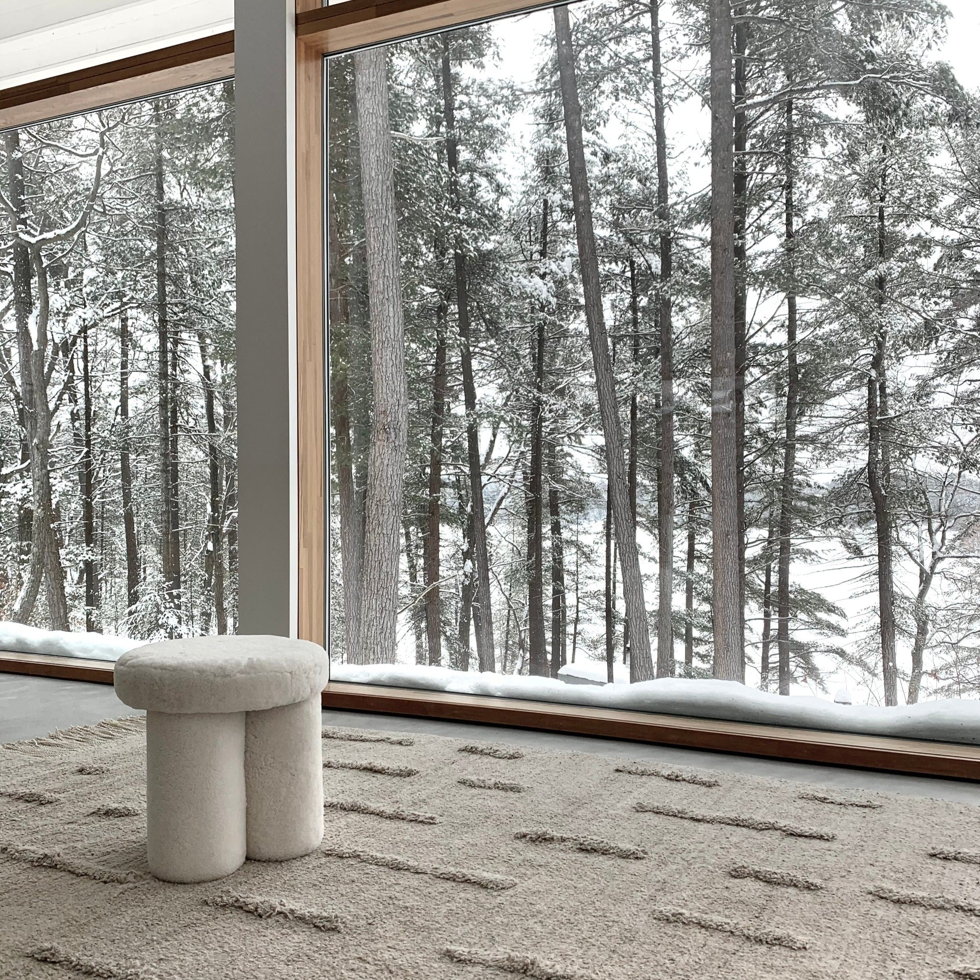 スツール 101 big foot stool sheep skin Big Foot Stool - Sandshell (Sheepskin) | 101 Copenhagen