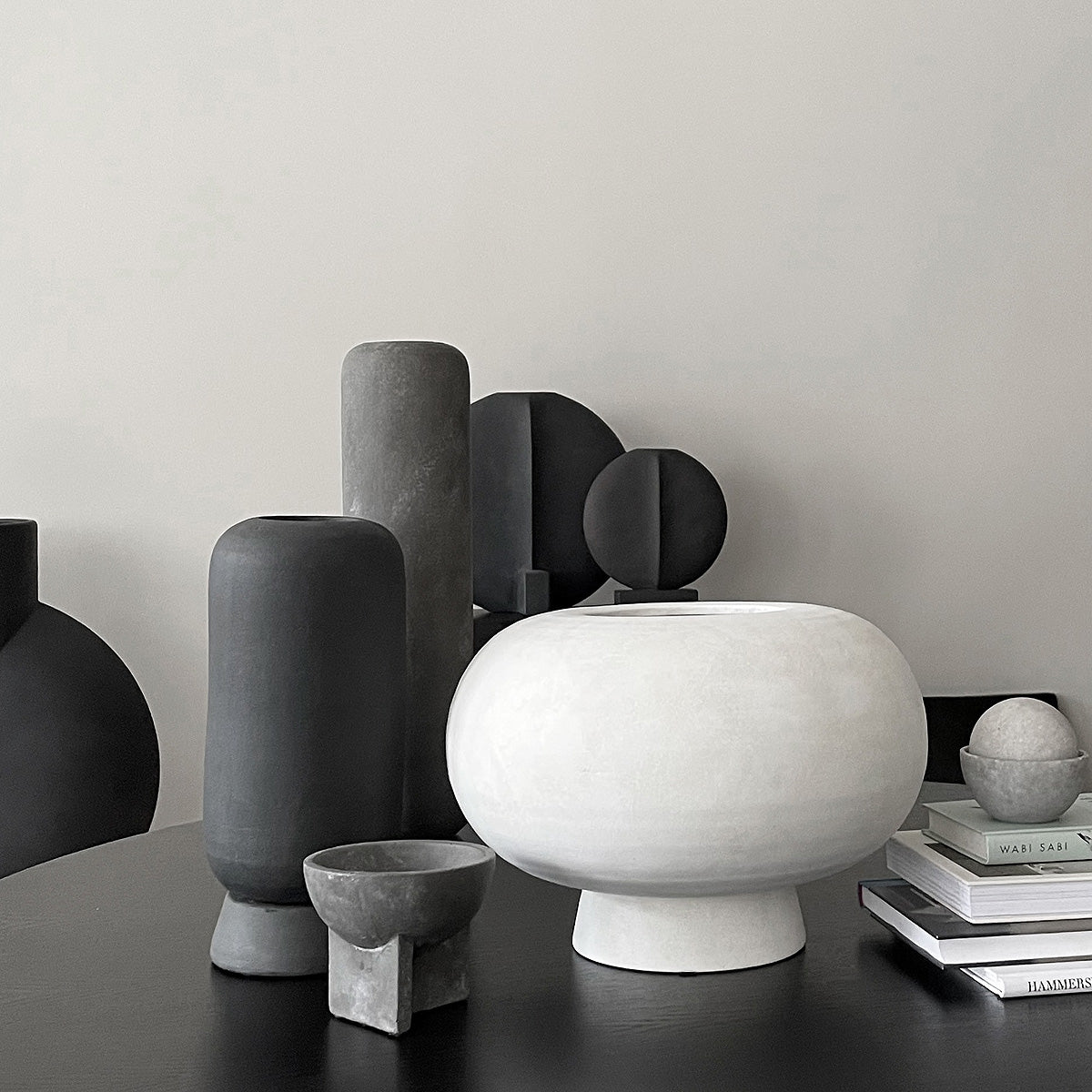 101 Copenhagen - Kabin Vase, Fat - Bone White