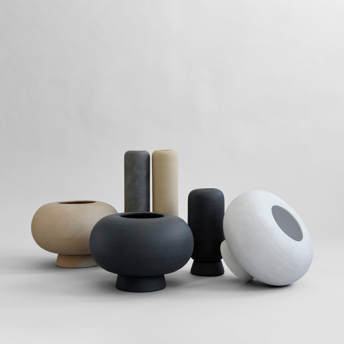 Kabin Vase, Fat - Bone White