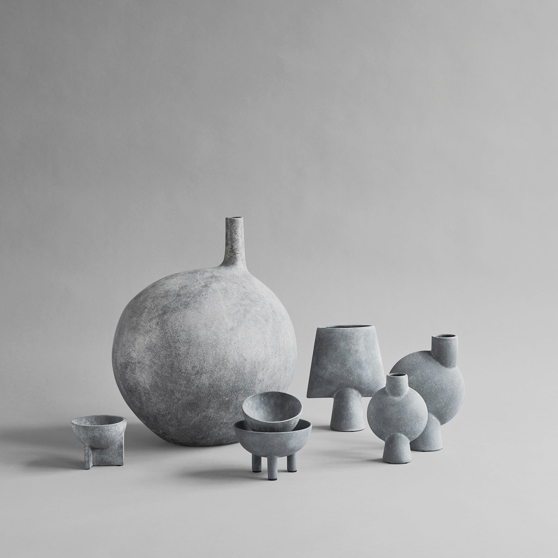 Sphere Vase Bubl, Medio - Light Grey