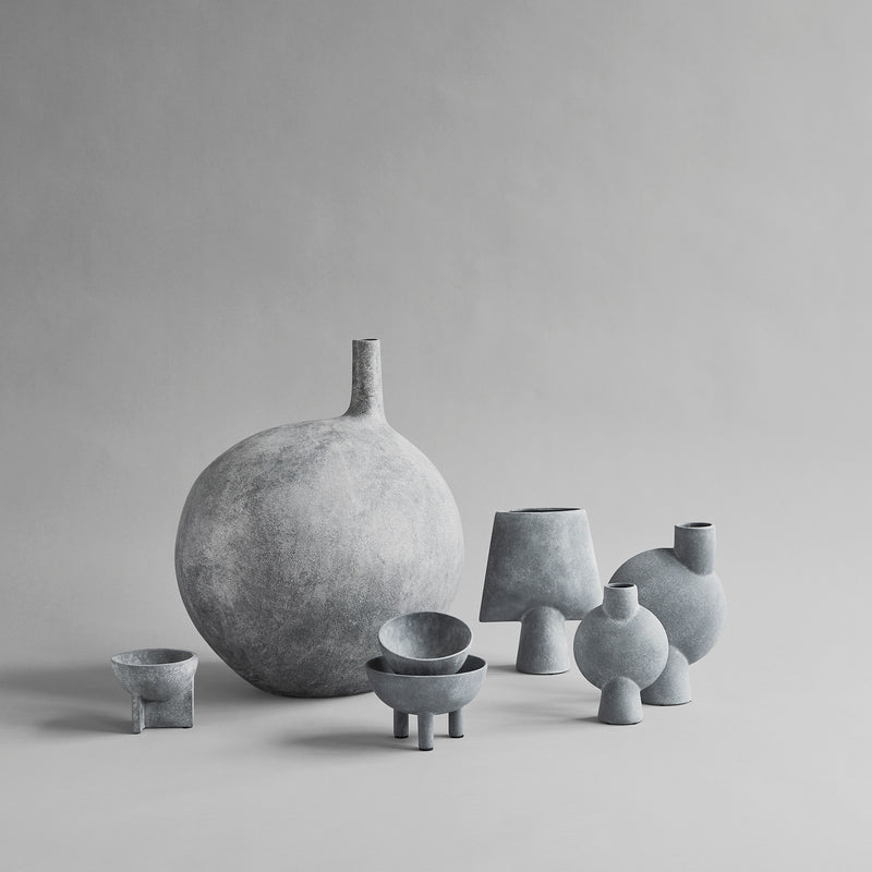 Sphere Vase Square, Mini - Light Grey