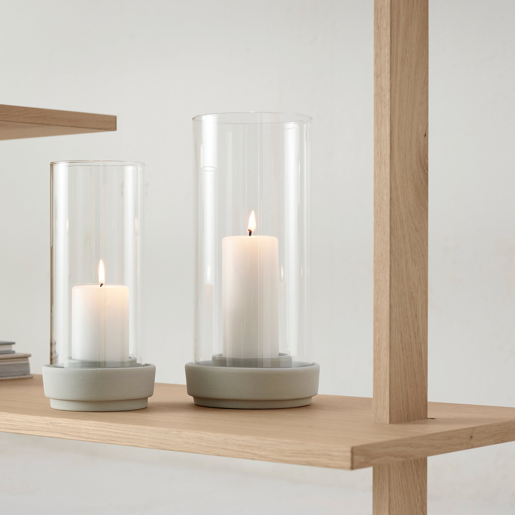 Hurricane Candle Holder -large, sand