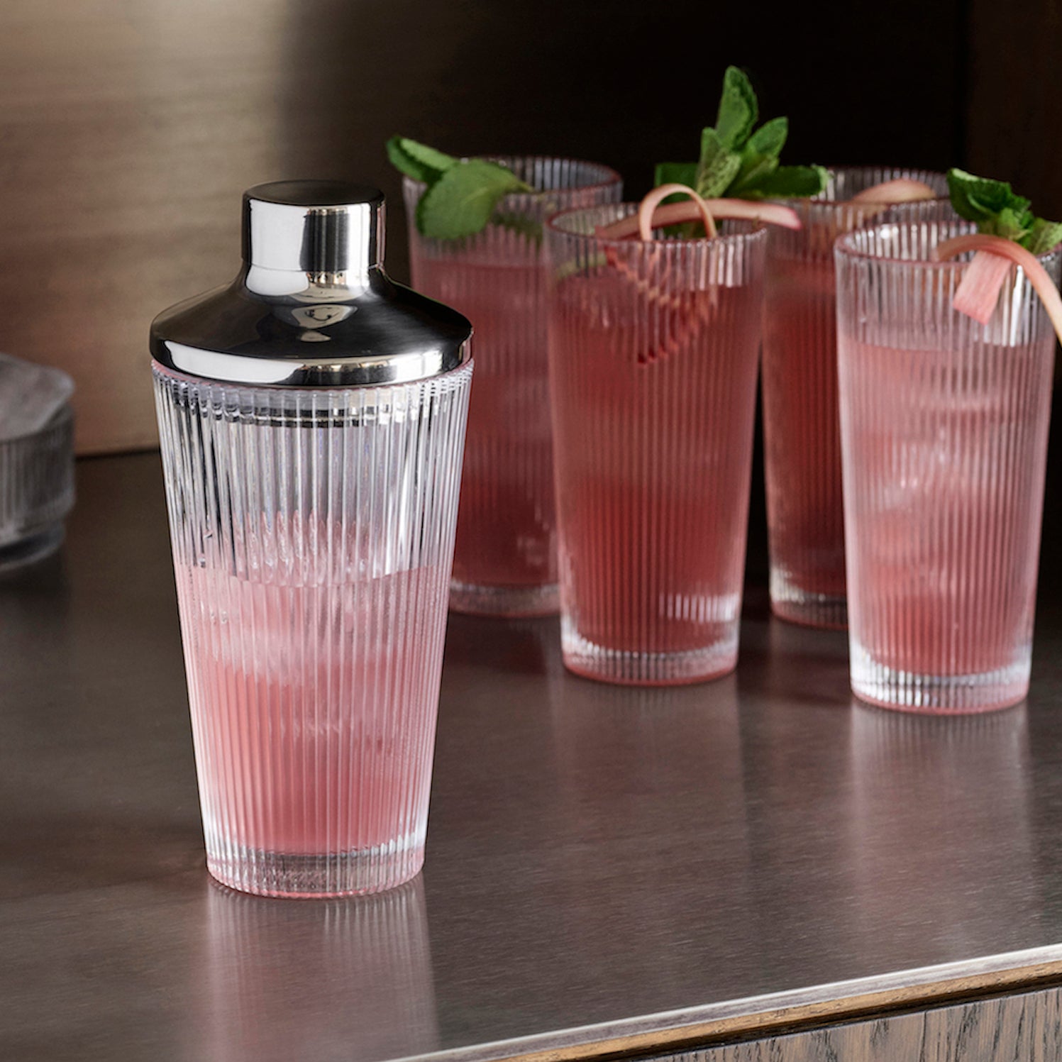 Pilastro long drinking glasses, set of 4