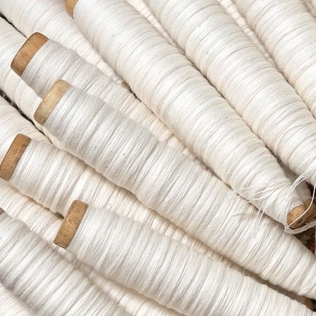 Myrsky Towel, Brown with Beige Stripe - Hand Woven