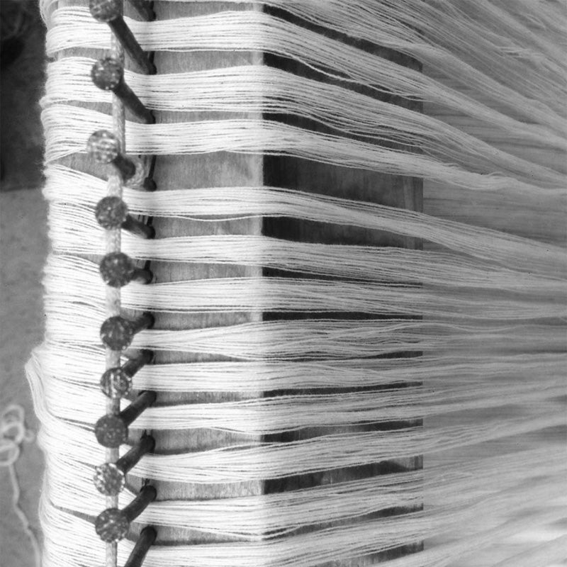 Myrsky Towel, Brown with Beige Stripe - Hand Woven