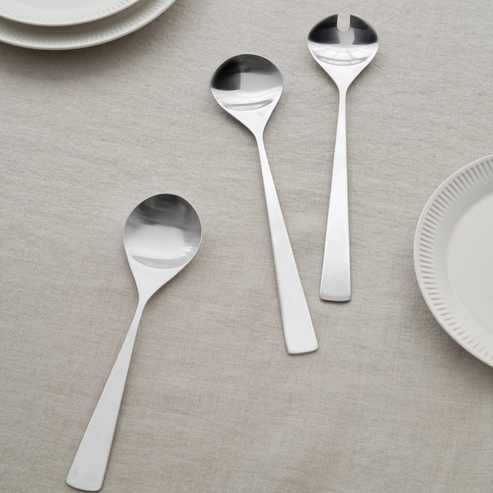 Maya salad servers steel - 2 piece set