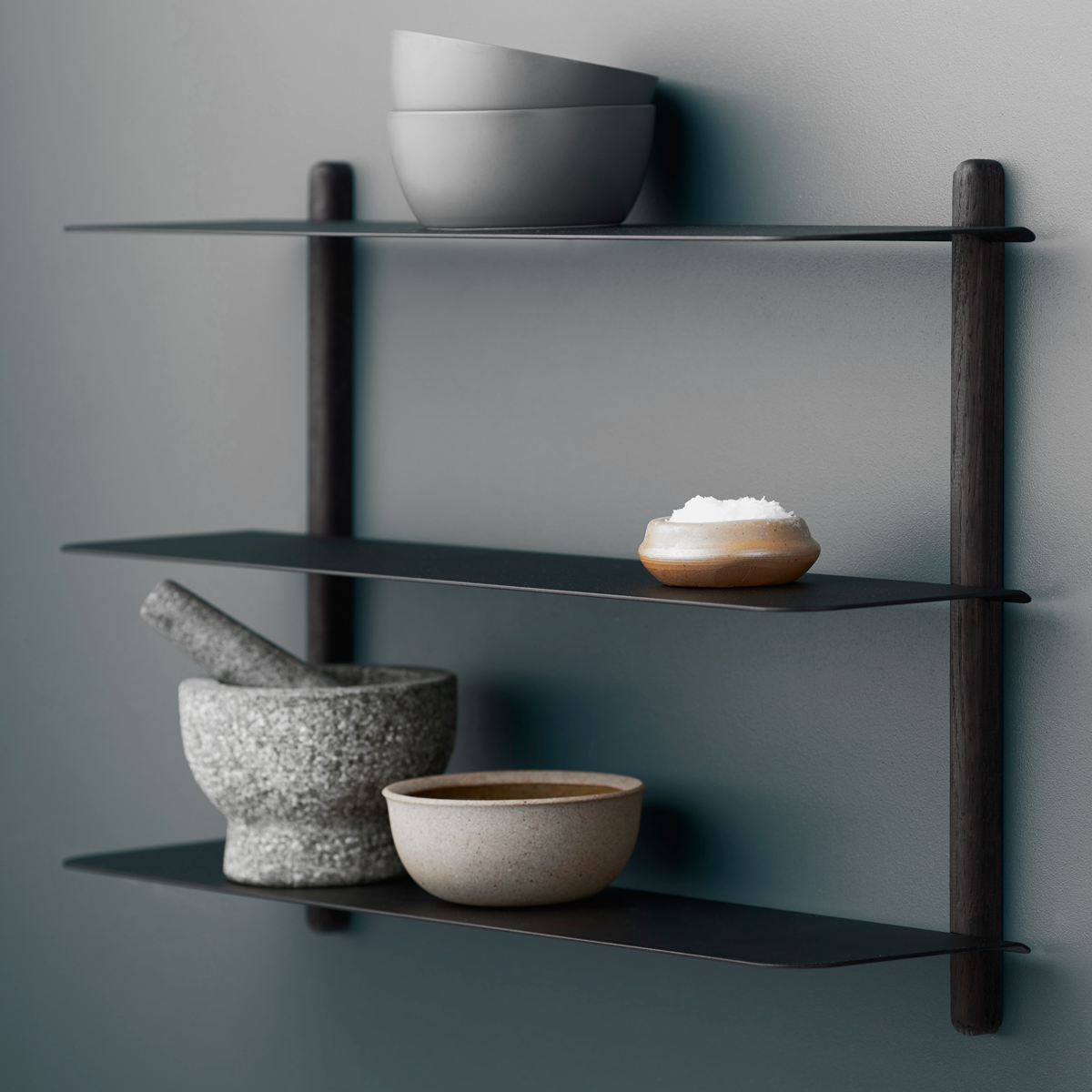 NIVO Shelf Small A - black ash/black