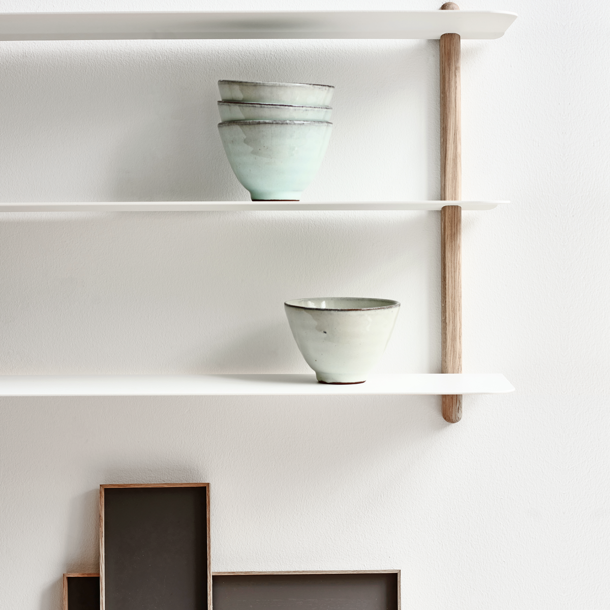 NIVO Shelf Large D - light oak/white