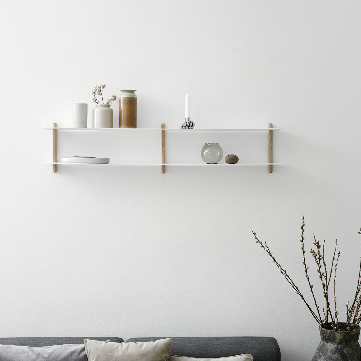 NIVO Shelf Small C - light oak/white
