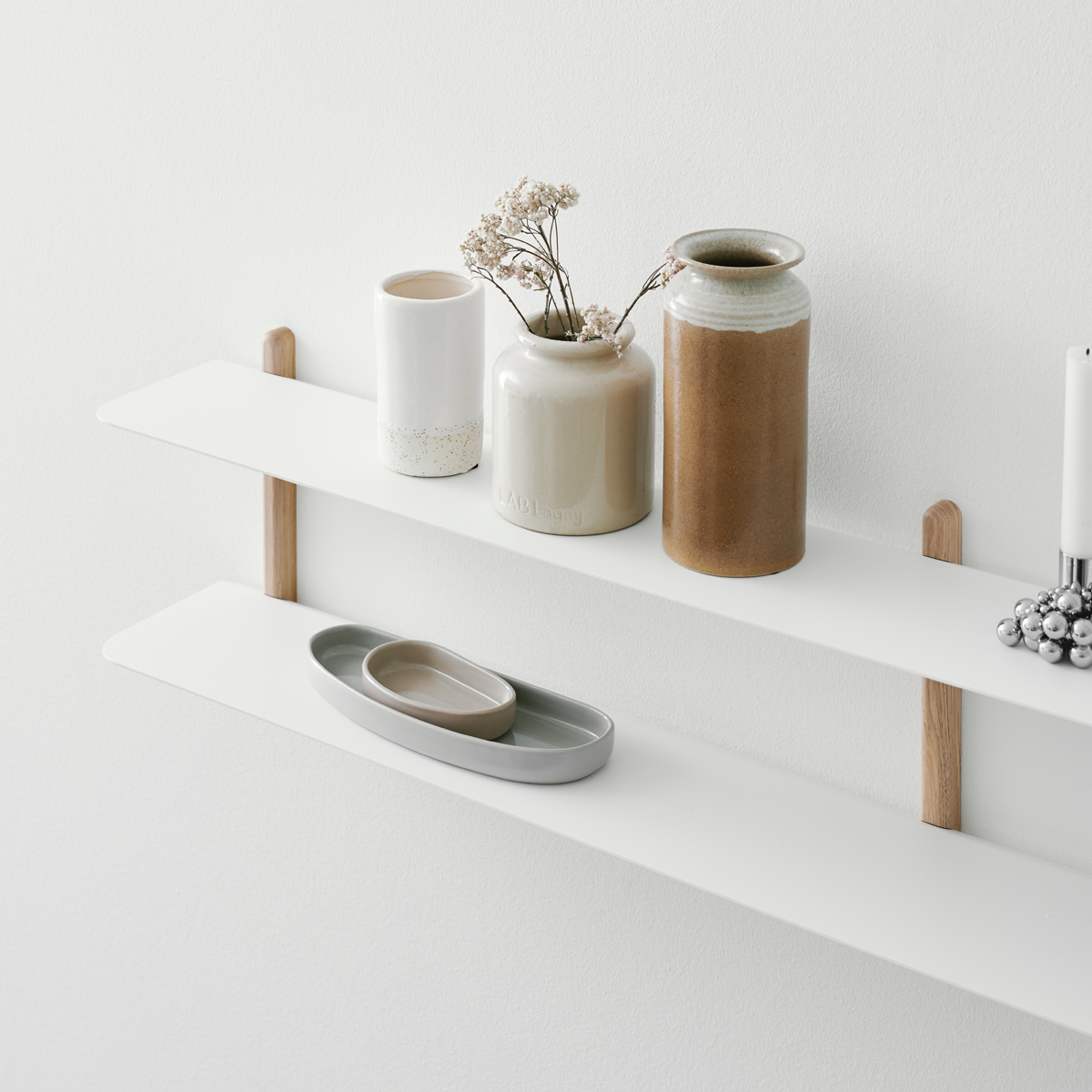 NIVO Shelf Small C - light oak/white