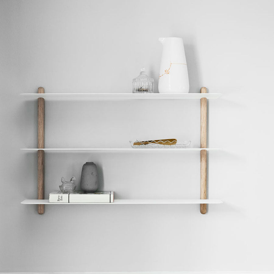 NIVO Shelf Small A - light oak/white