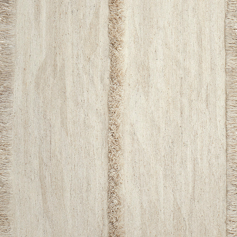 Nurja - White + White - Hand Woven Rug