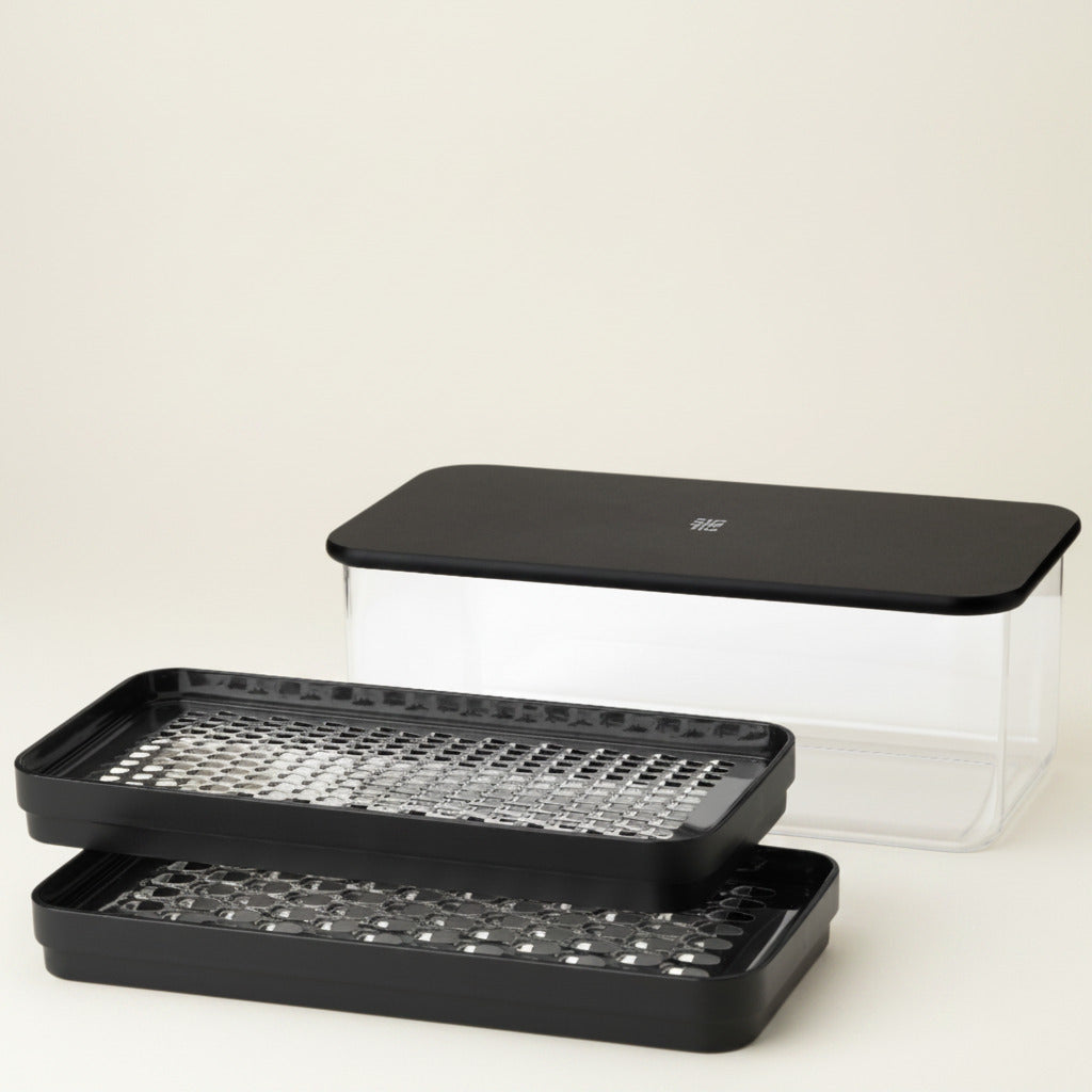GRATE-IT grater with container, black
