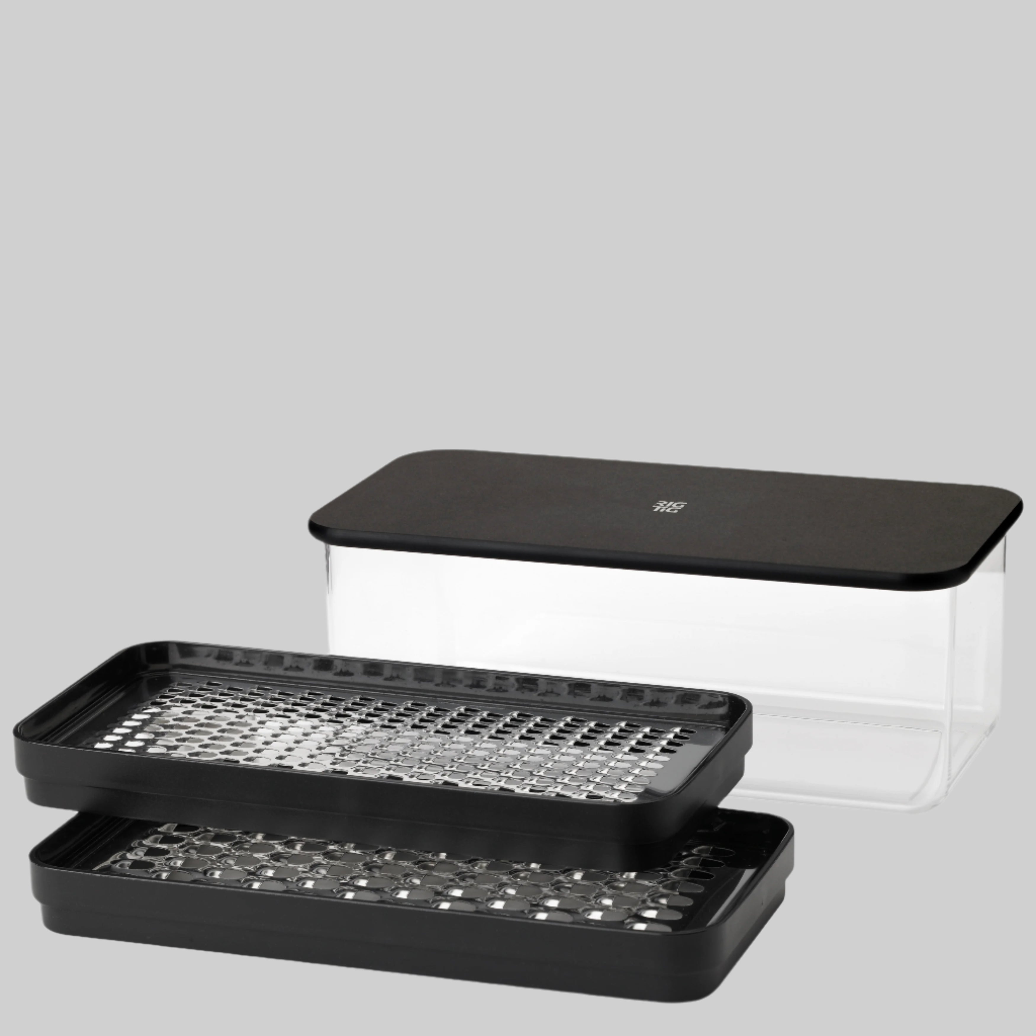 GRATE-IT grater with container, black