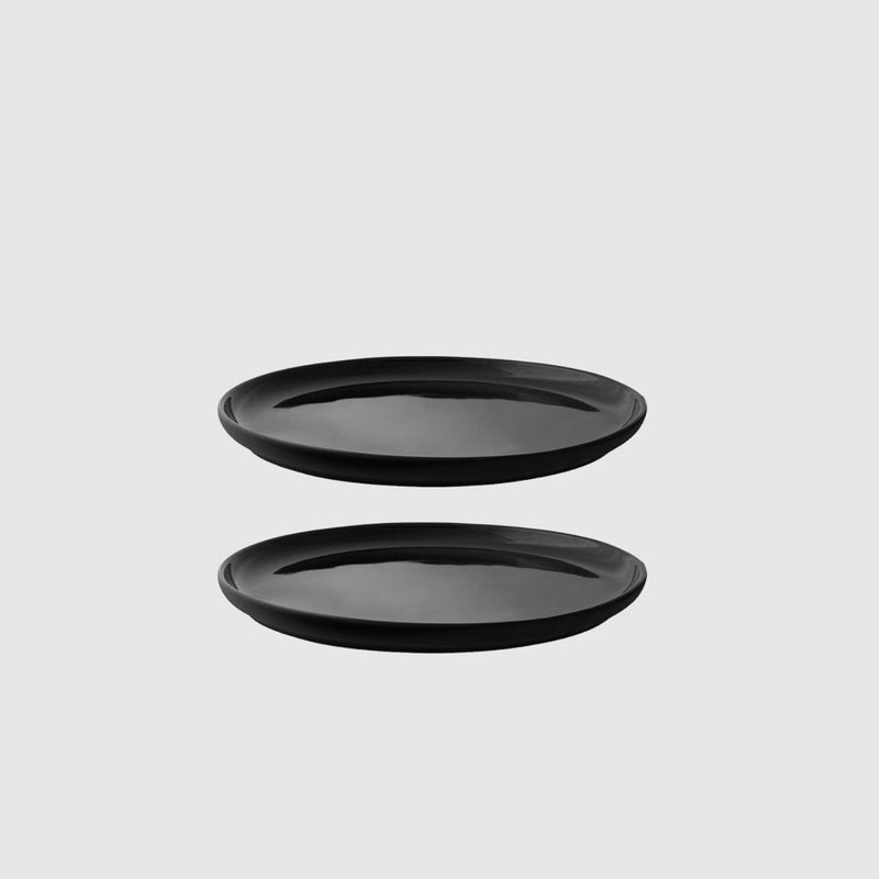 Theo plate,  Black - set of 2