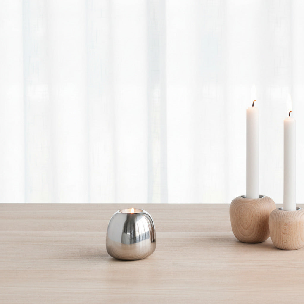 Ora Steel Candleholder - Large