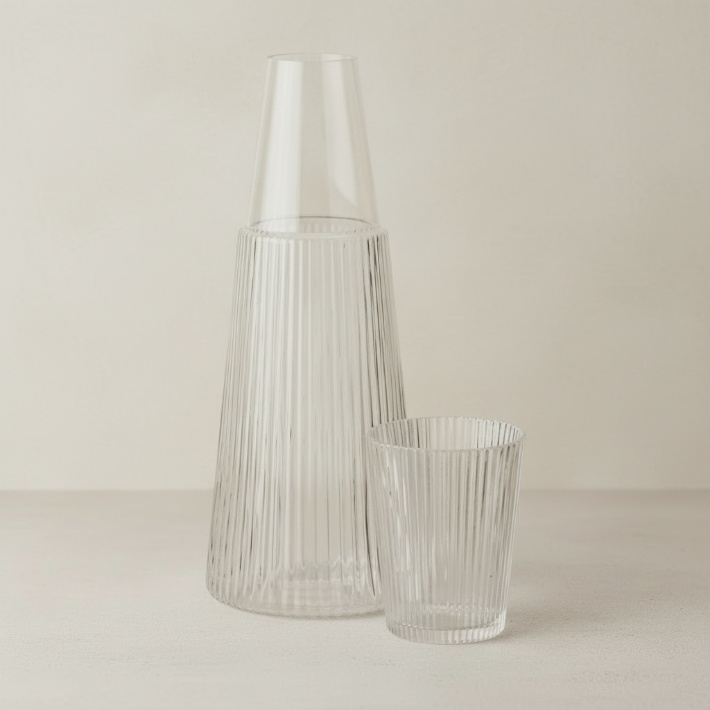 Pilastro Carafe with Glass