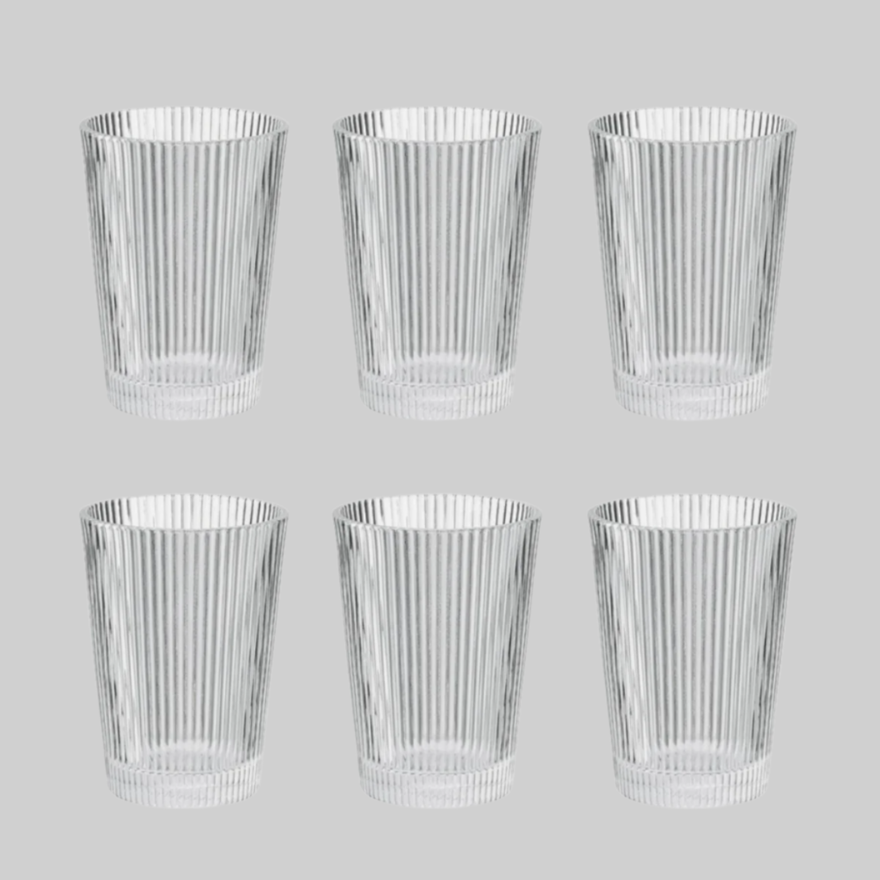 Pilastro drinking glasses, set of 6