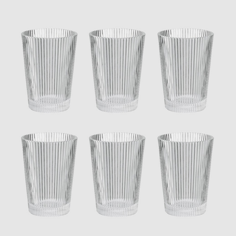 Pilastro drinking glasses, set of 6