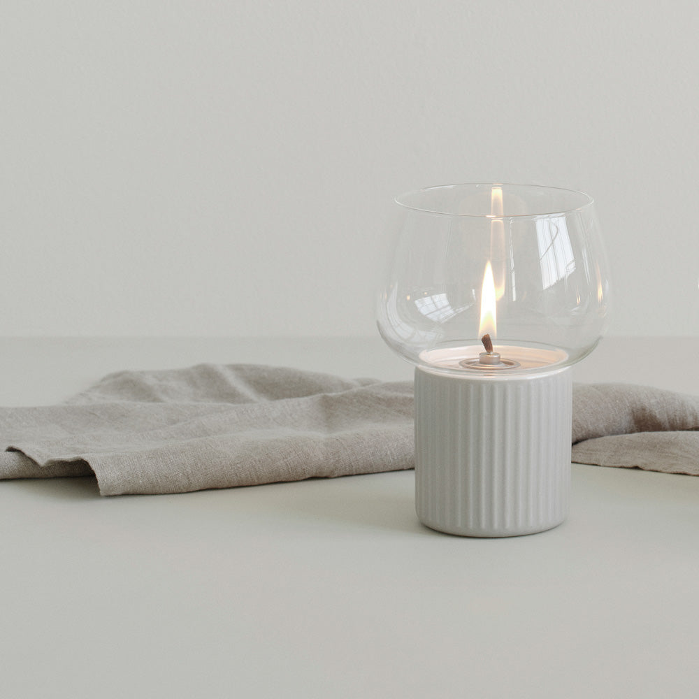 HYGGE hurricane candleholder - grey