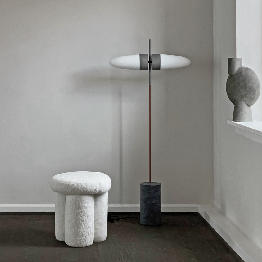 Bull Floor Lamp - Oxidized