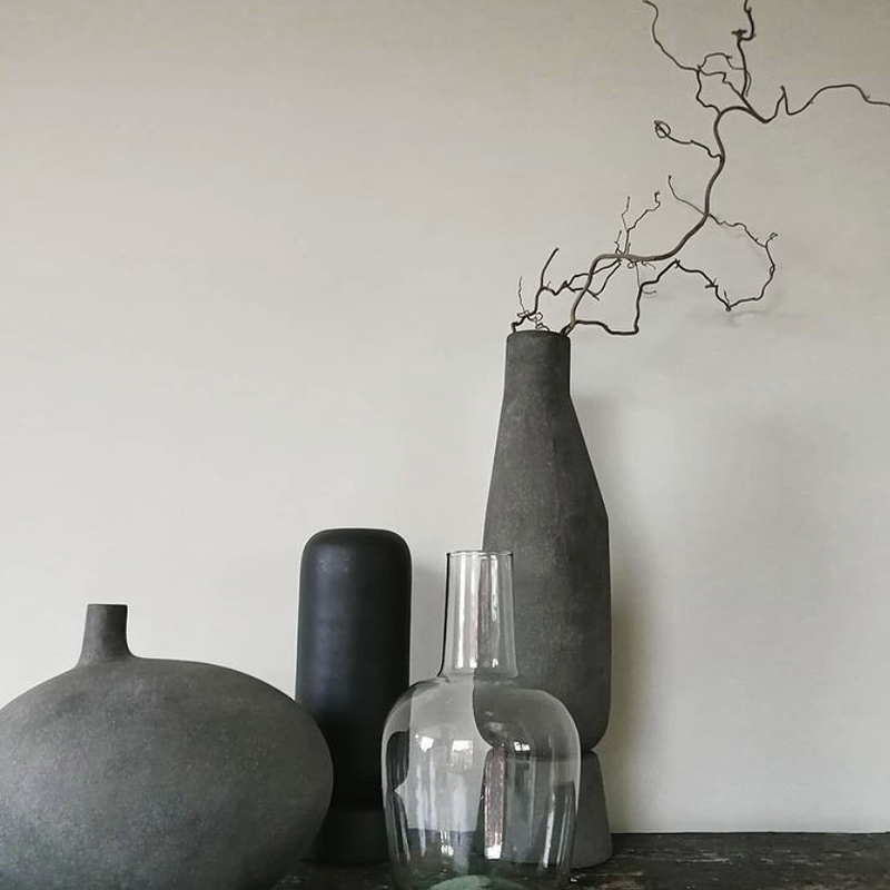 Sphere Vase Tall - Dark Grey