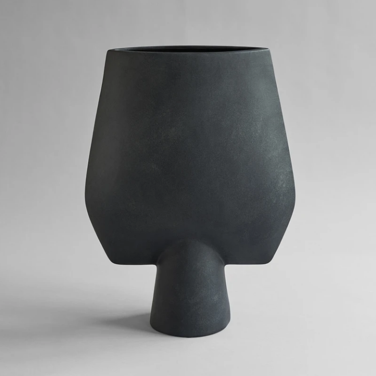 Sphere Vase Square Hexa - Black