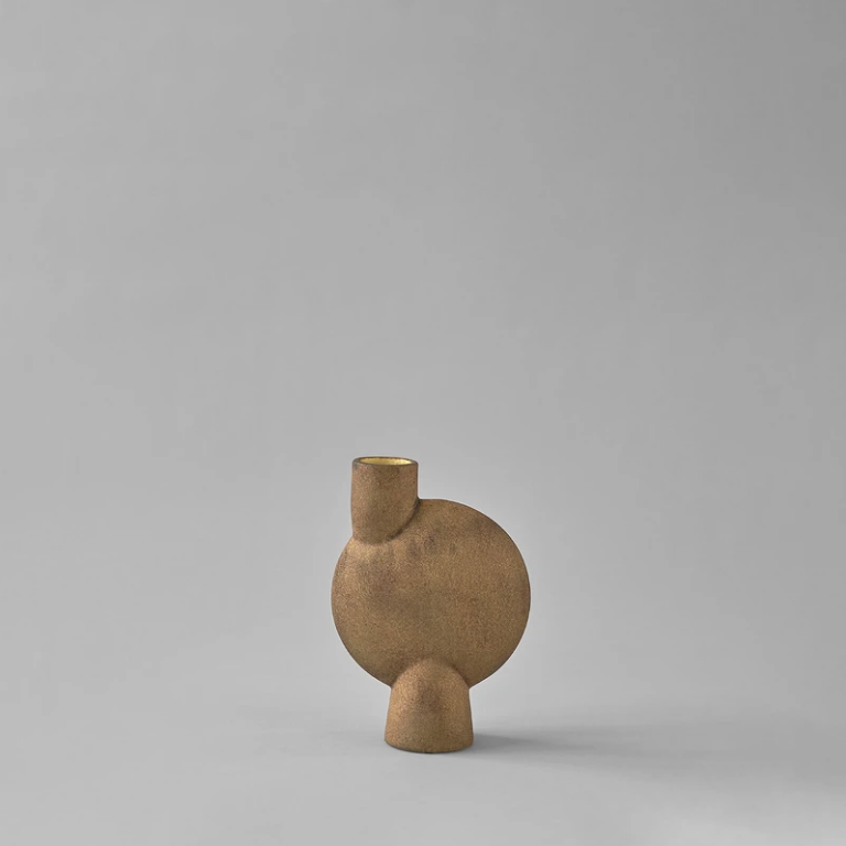 Sphere Vase Bubl, Medio -Ochre