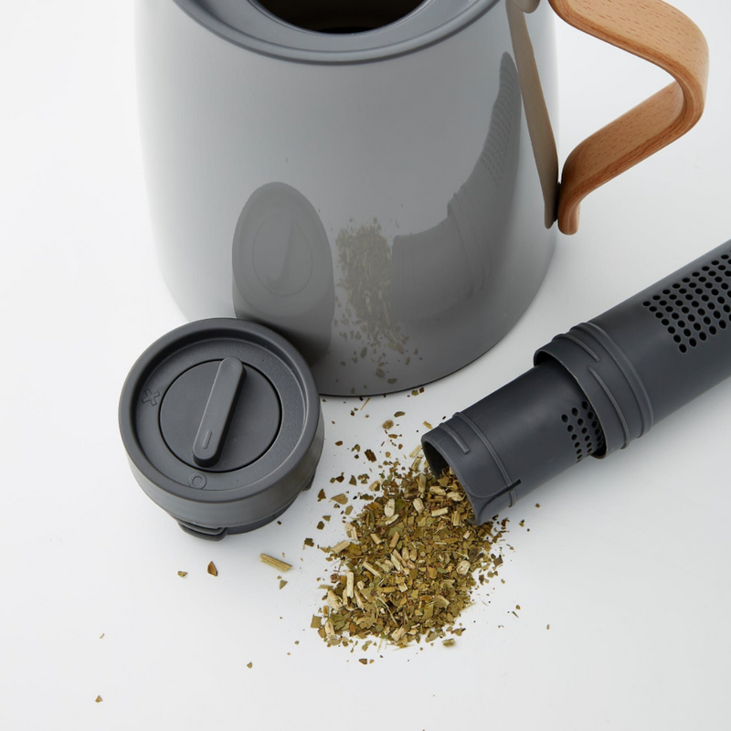Emma vacuum jug with tea brewer - 1 L - sand