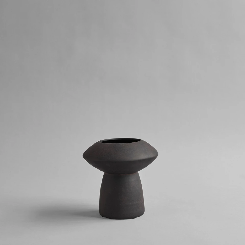 Sphere Vase, Fat - Coffee