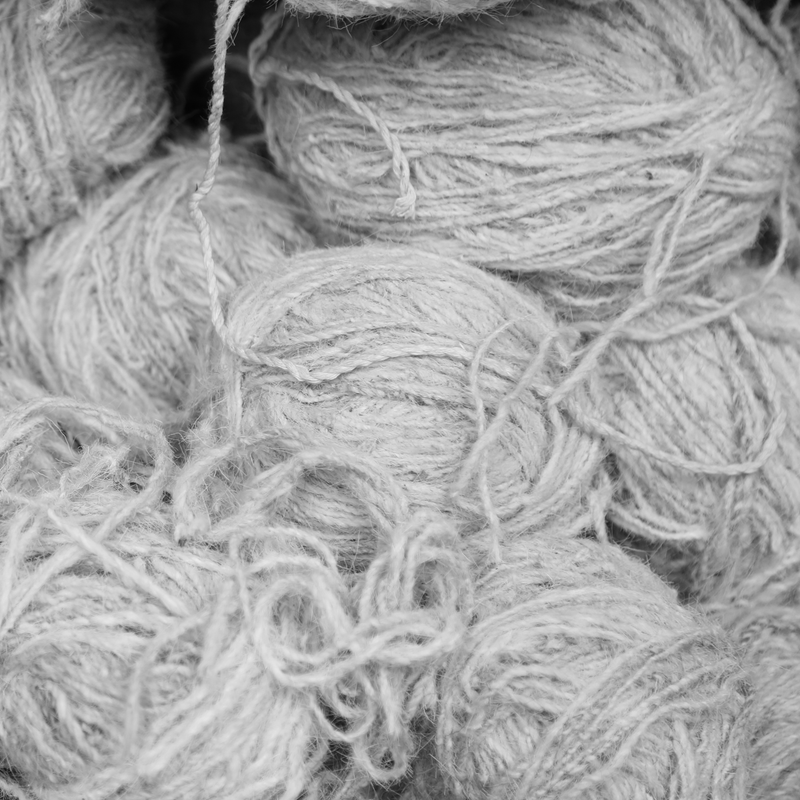 Valli, White + White - Hand Knotted Wool Rug