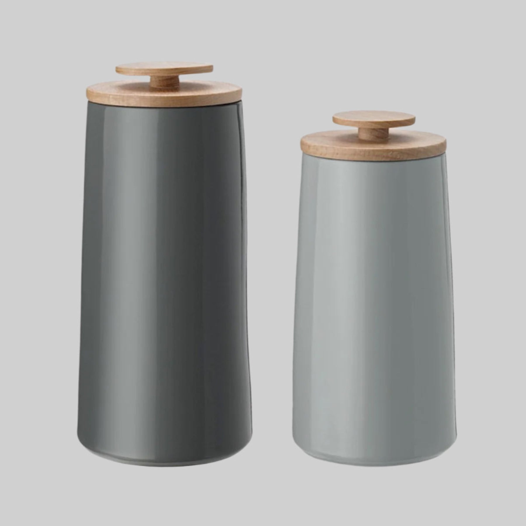 Emma storage jar, tall - dark grey