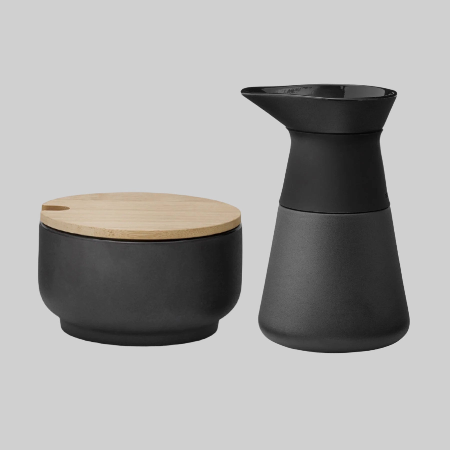 Theo sugar bowl - black