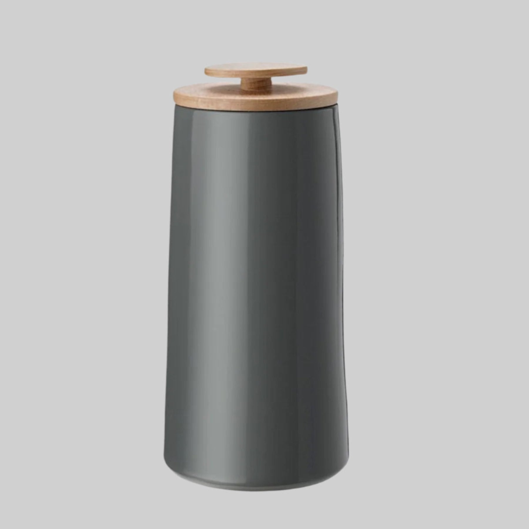 Emma storage jar, tall - dark grey