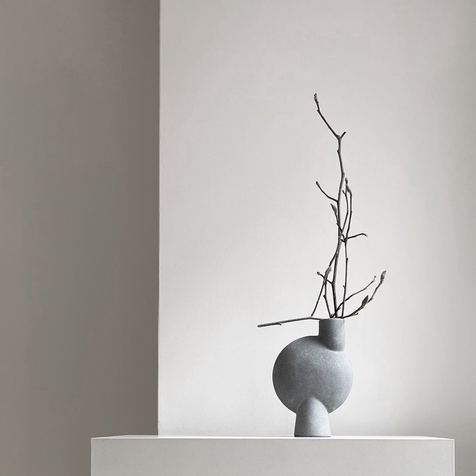 Sphere Vase Bubl, Medio - Light Grey