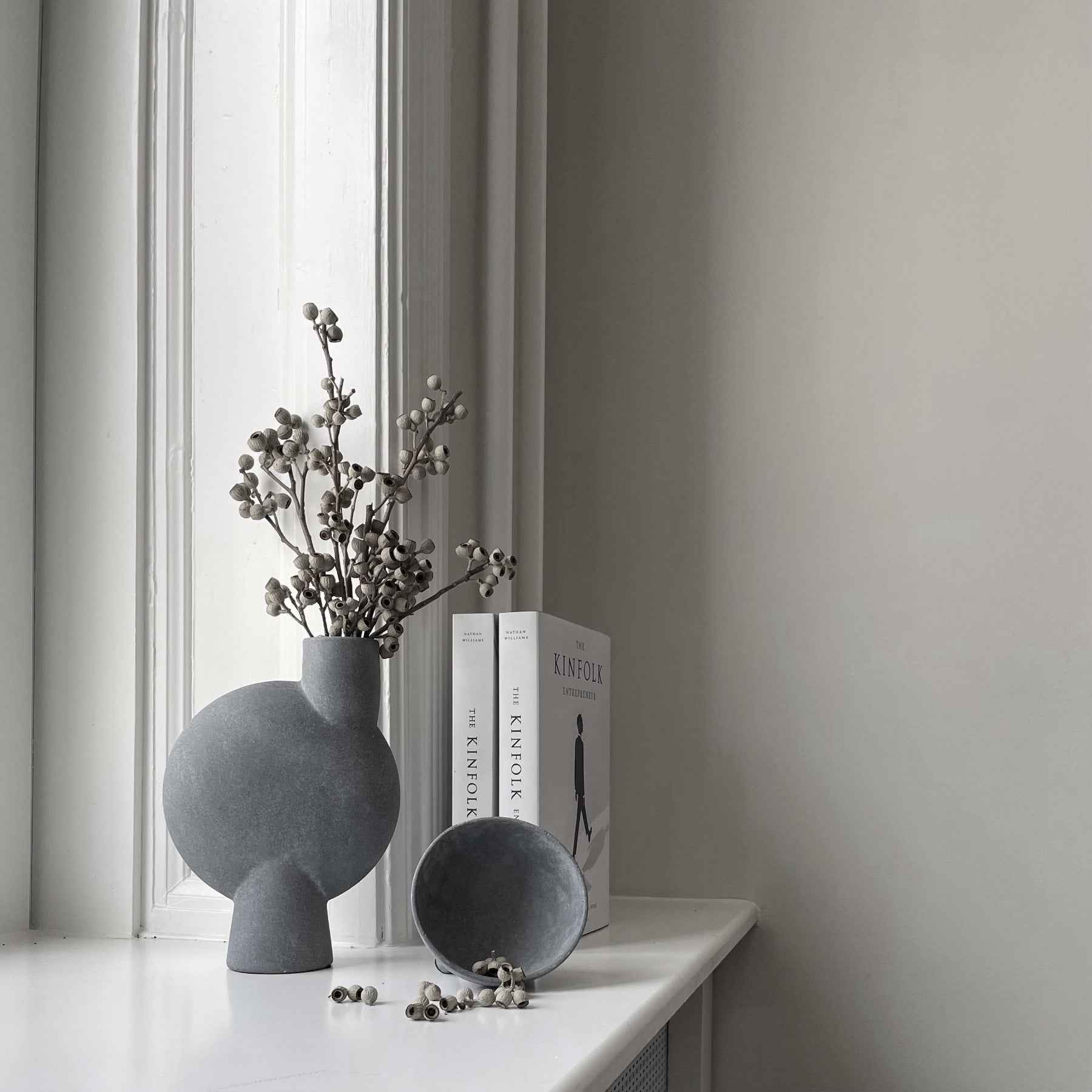 Sphere Vase Bubl, Medio - Dark Grey