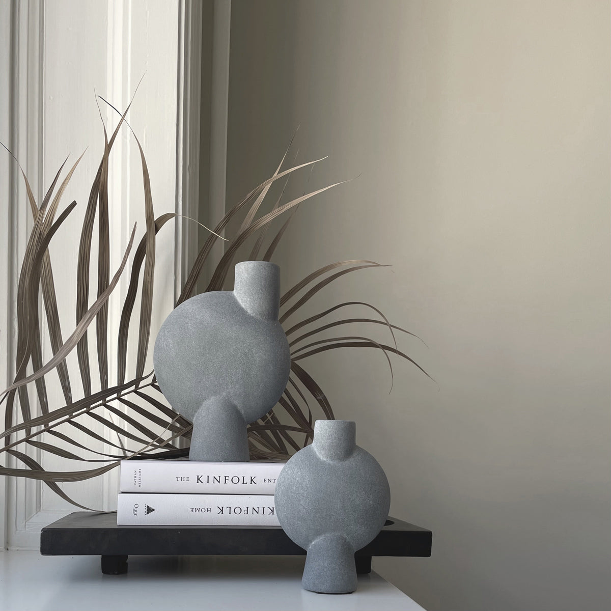 Sphere Vase Bubl, Medio - Light Grey