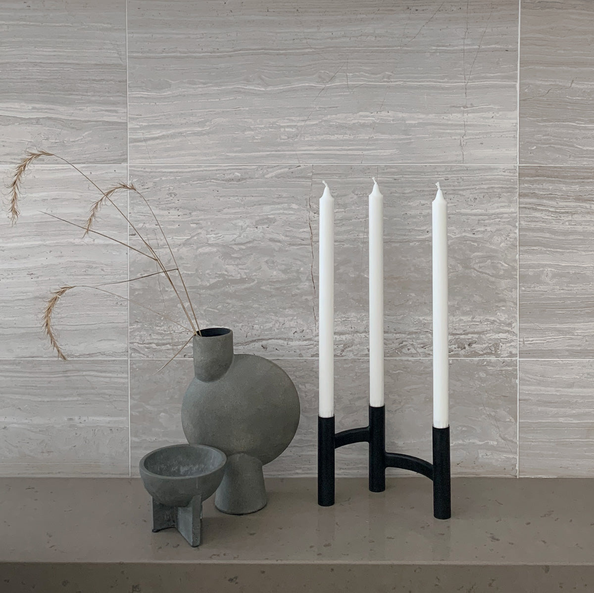 Ora Three-Branch Candleholder