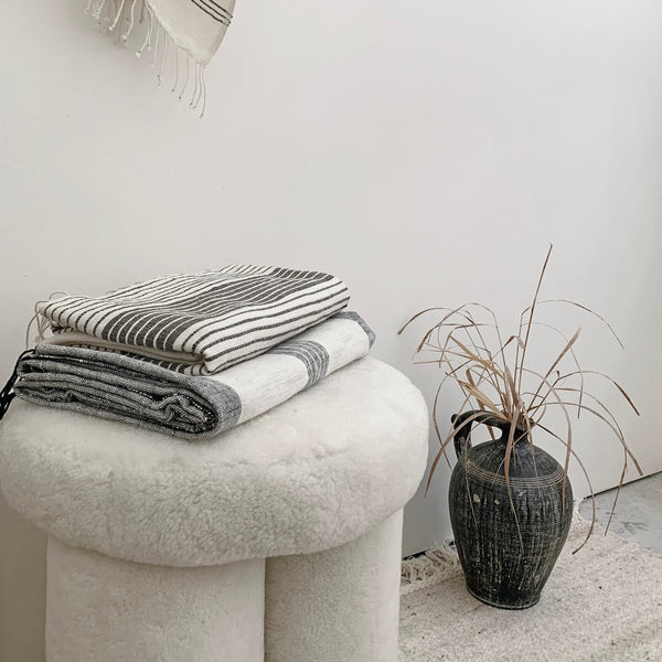 Big Foot Stool - Sheep Skin