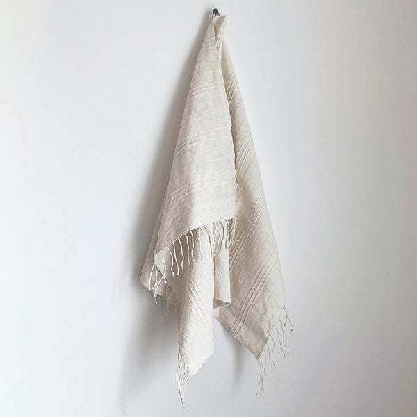 Tihku Towel Collection | All White - Hand Woven