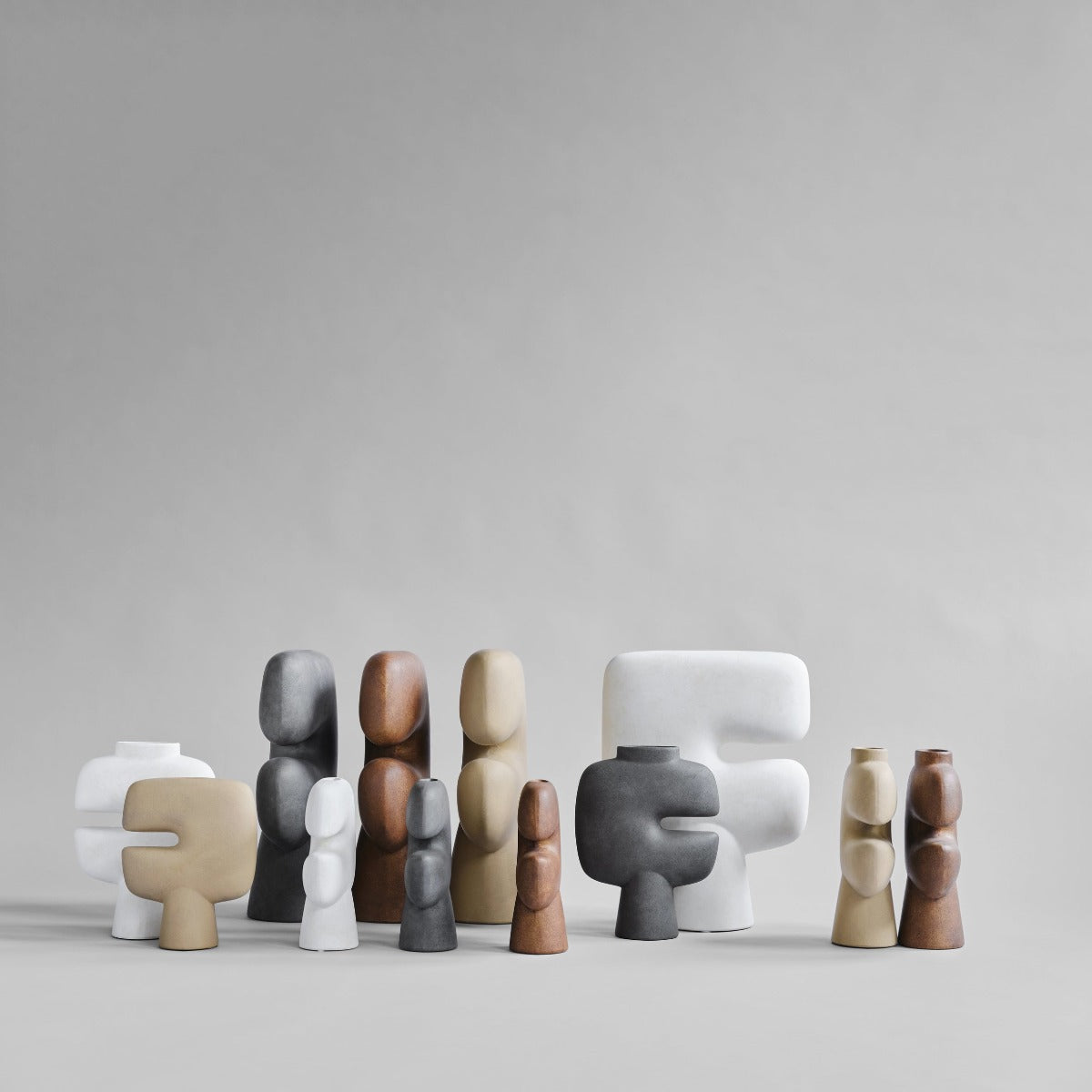 Tribal Vase, Medio - Bone White