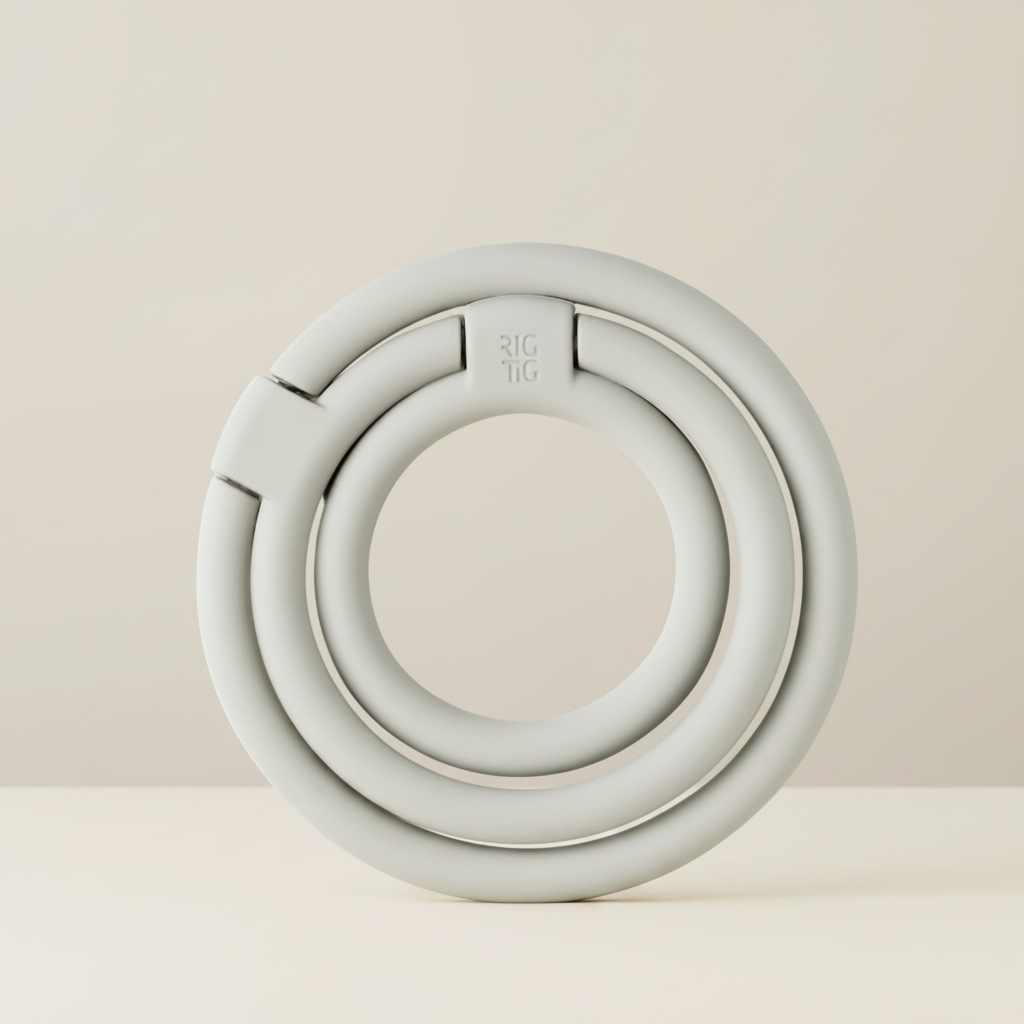 CIRCLES folding trivet - light grey