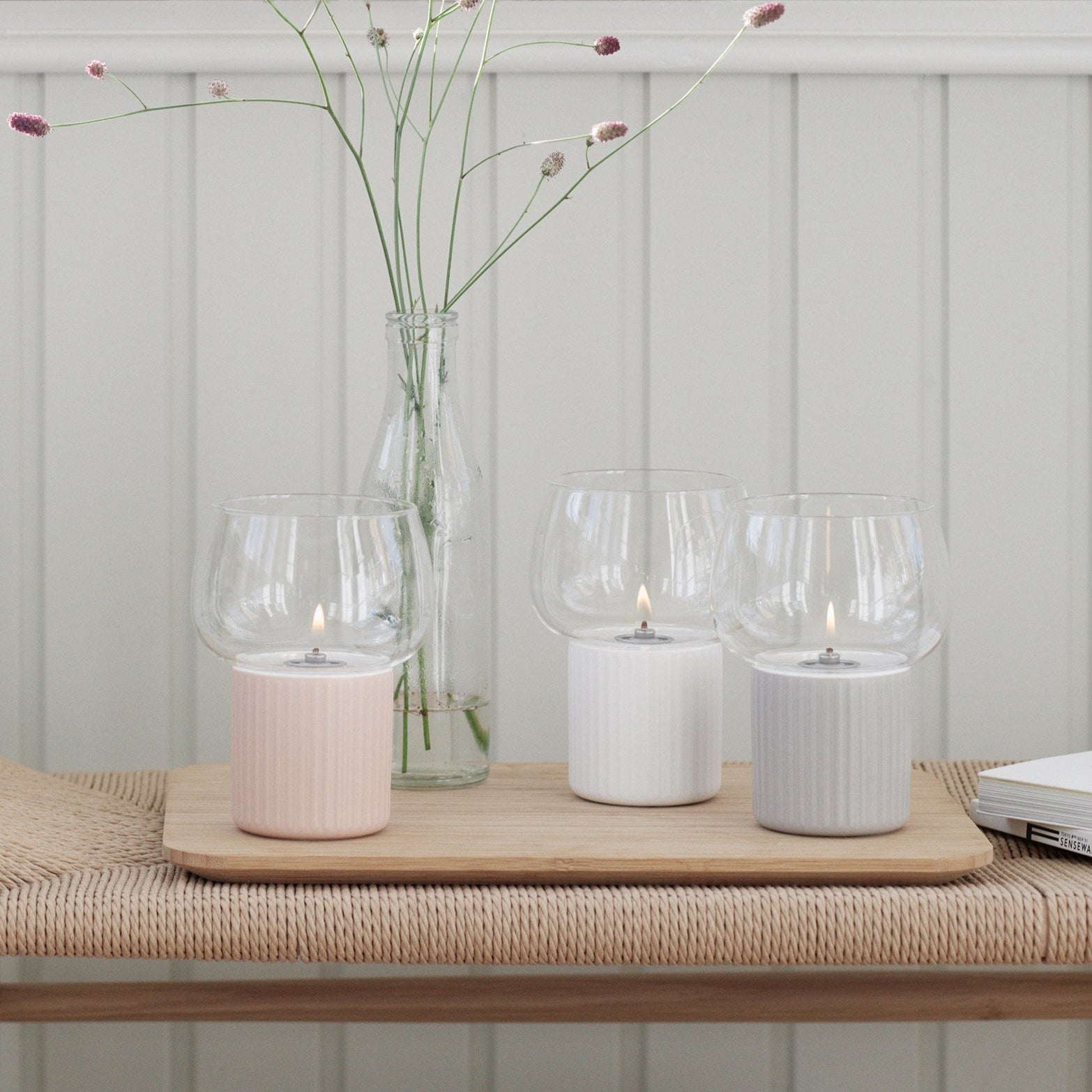 HYGGE hurricane candleholder - rose