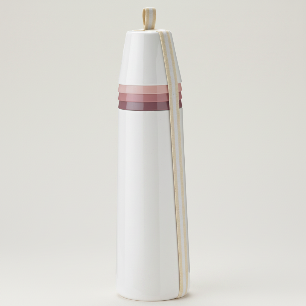 PICNIC vacuum insulated thermos bottle with 4 cups, blossom